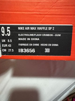 Zapatillas Nike Air Max Waffle SP2 Verde/Rosa