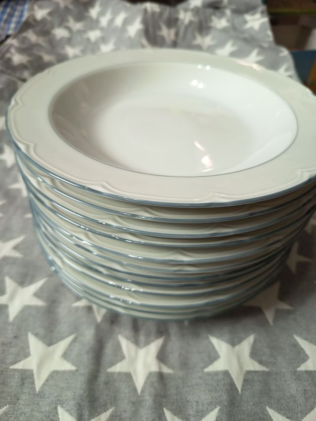 Platos hondos Santa Clara Porcelana