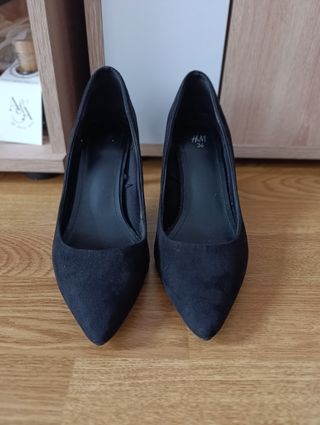 Zapatos tacón H&M negros talla 36