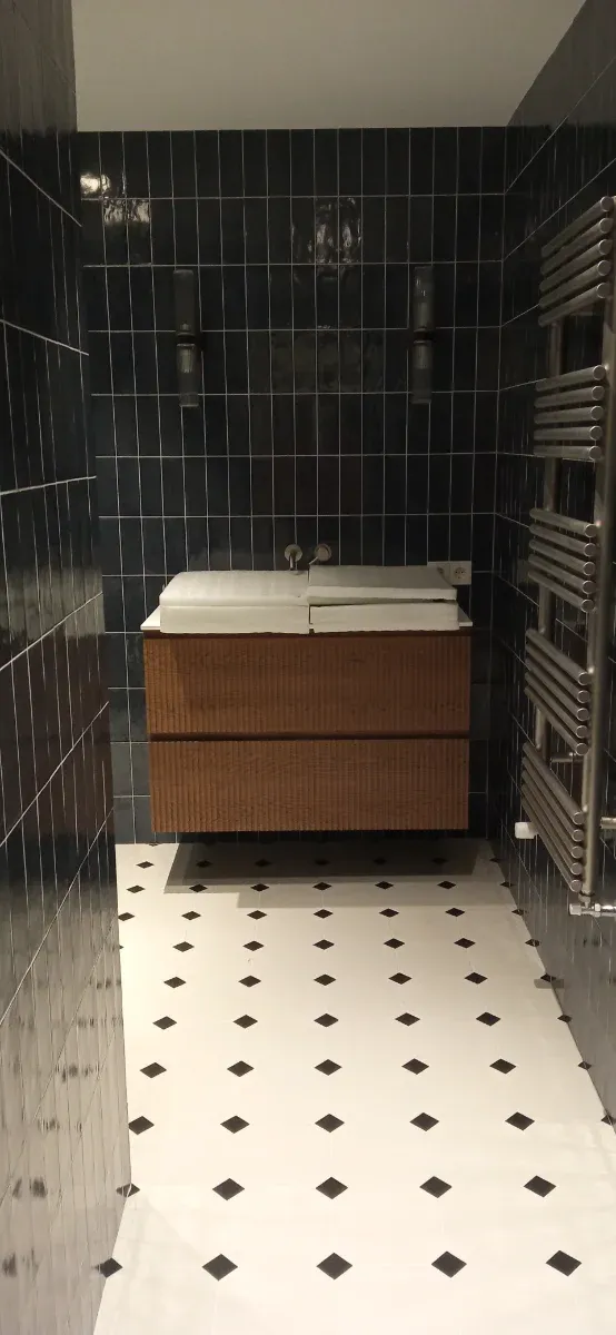 Instalación de  muebles  lavado, banio