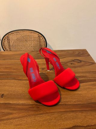 Scarpe the attico rosse con tacco pagate 640€