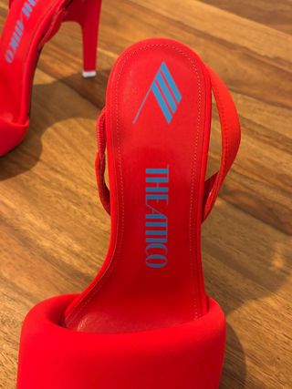 Scarpe the attico rosse con tacco pagate 640€