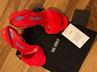Scarpe the attico rosse con tacco pagate 640€