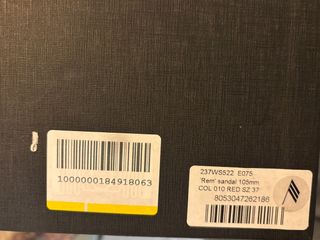 Scarpe the attico rosse con tacco pagate 640€