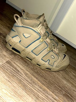 Nike Air More Uptempo Beige/Blu