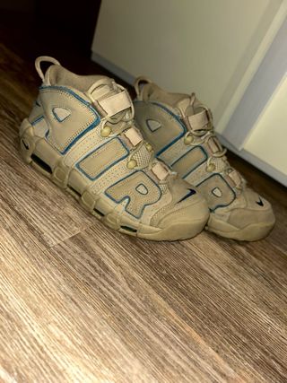 Nike Air More Uptempo Beige/Blu