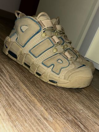 Nike Air More Uptempo Beige/Blu