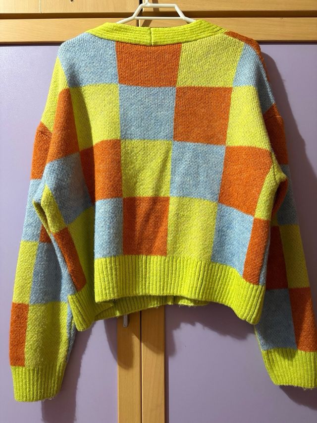 Jersey cuadros multicolor