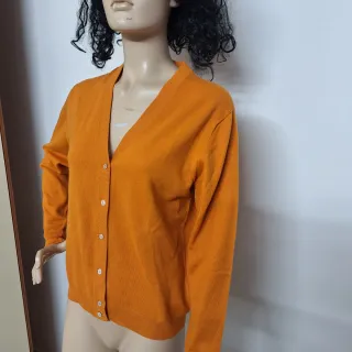 Cardigan arancione donna vintage