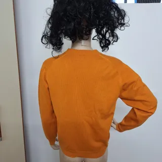 Cardigan arancione donna vintage