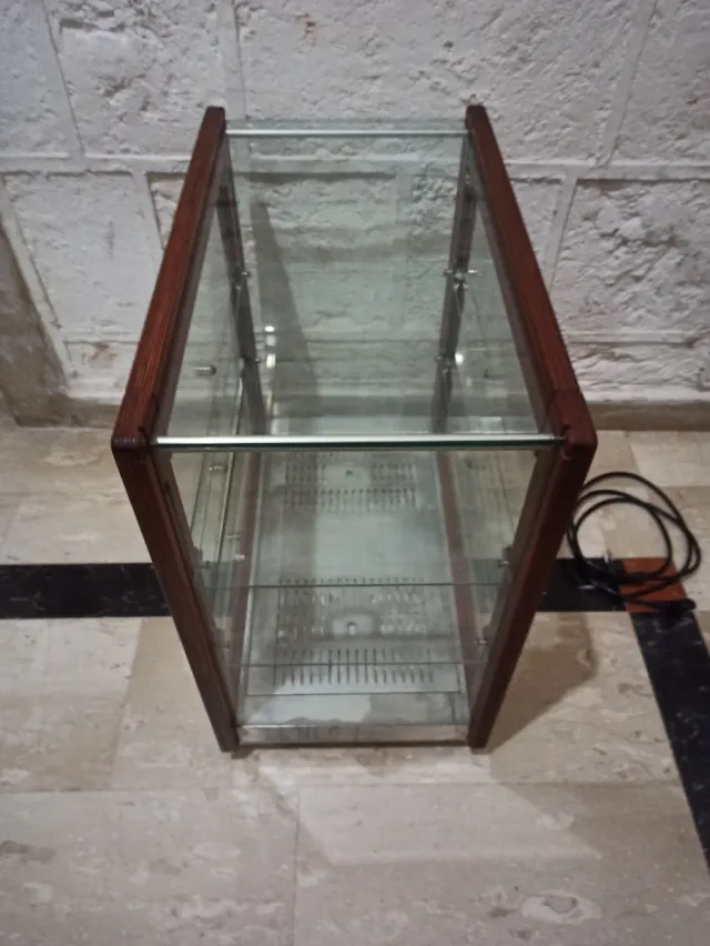 Vetrina bar riscaldata legno e vetro