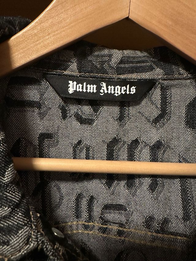Chaqueta Palm Angels Logo Negro/Gris