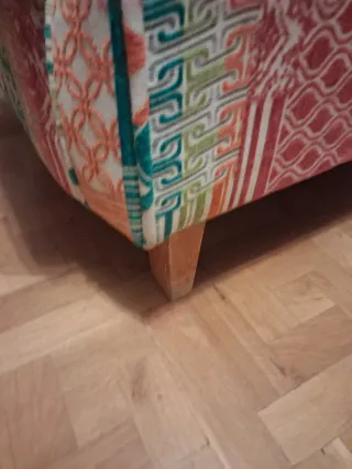 Sillón orejero/butaca orejera patchwork 74x74x96