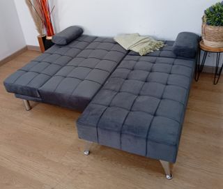 Sofá Cama Chaiselong Gris Aroas XS