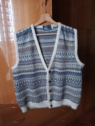 Gilet jacquard vintage - Bresci