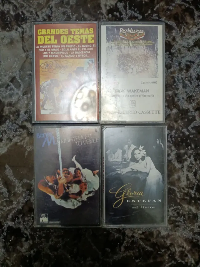 Lotes de 4 Cintas Cassette Música Variada