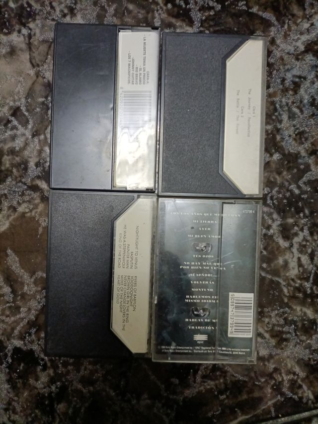 Lotes de 4 Cintas Cassette Música Variada