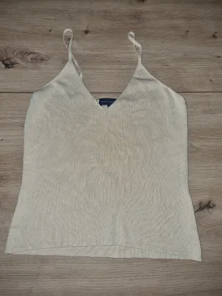 Top Adolfo Domínguez Beige Talla M