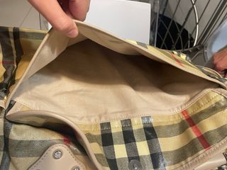 Borsa Burberry Vintage Beige e Rossa