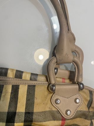 Borsa Burberry Vintage Beige e Rossa