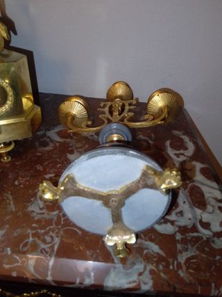 Candelabros Franceses Antiguos Dorados