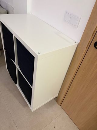 Mueble Organizador Ikea Blanco y Negro