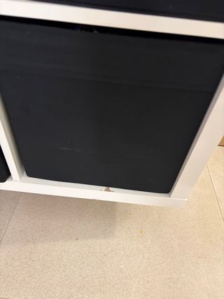 Mueble Organizador Ikea Blanco y Negro