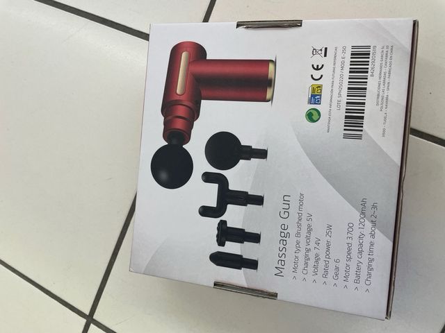 Pistola de masaje nueva sin abrir