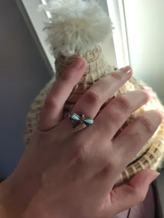 Anillo larimar y plata