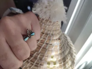 Anillo larimar y plata