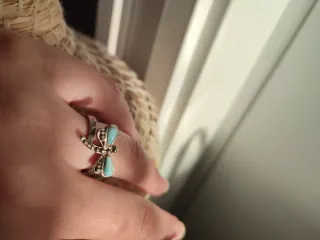 Anillo larimar y plata