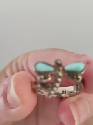 Anillo larimar y plata