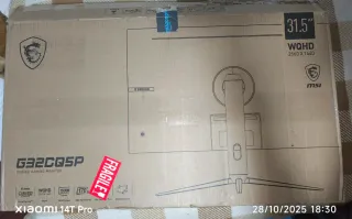 MSI G32CQ5P Monitor Curvo Gaming WQHD