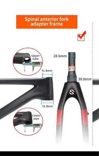 Horquilla Carbono bici Gravel