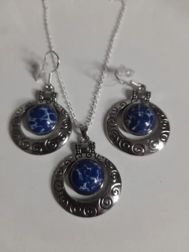 Conjunto Plata 925 y Lapis Lazuli