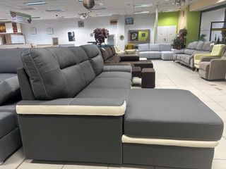 Sofá Cama Gris con Arcón