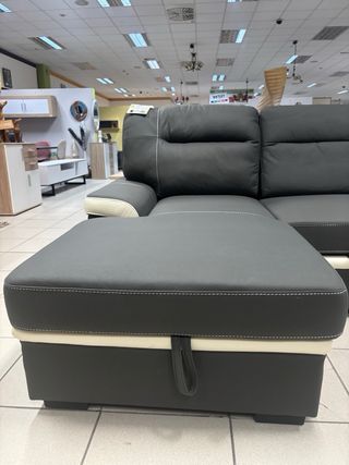 Sofá Cama Gris con Arcón