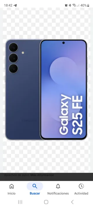 Samsung Galaxy S25 FE Azul