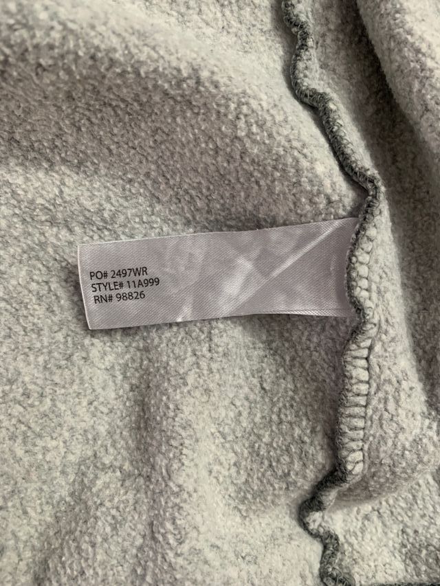 Sudadera Us Polo Assn. Gris Cremallera Talla XS