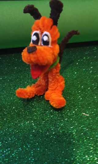 Portachiavi cane Plutone peluche