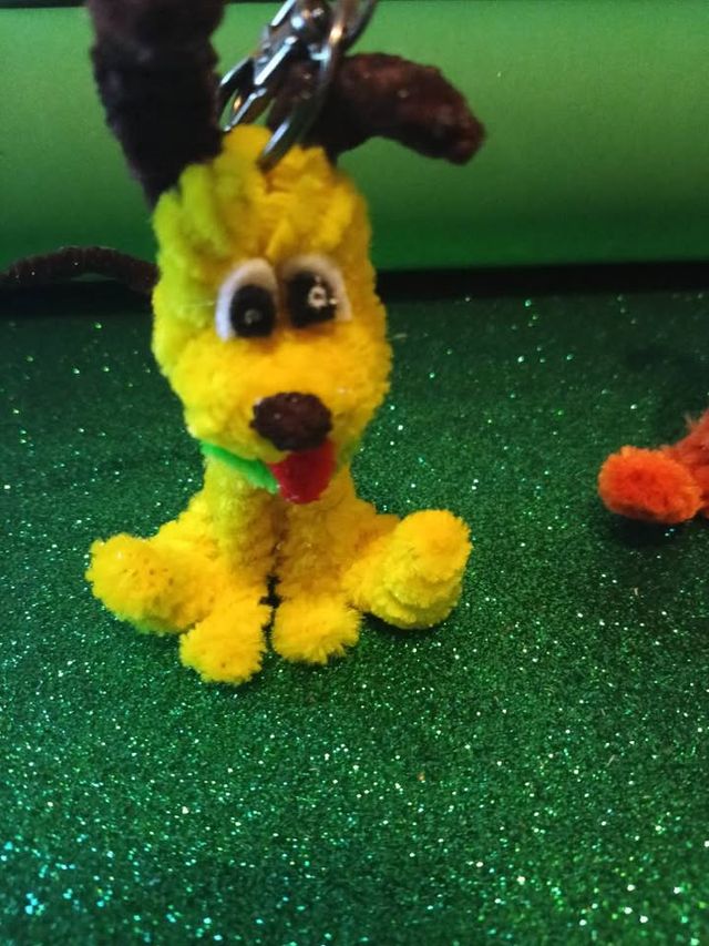 Portachiavi cane Plutone peluche