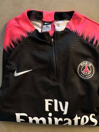 Sudadera Nike PSG Negra y Rosa Talla s25