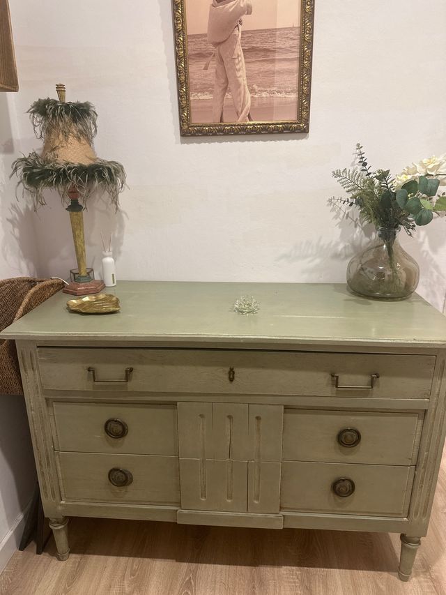 Mueble elegante Roche Bobois madera y cristal