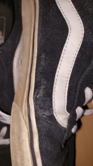 Scarpe Vans nero bianco con lacci