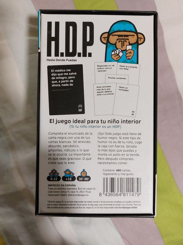 Juego de mesa HDP Hasta donde puedas
