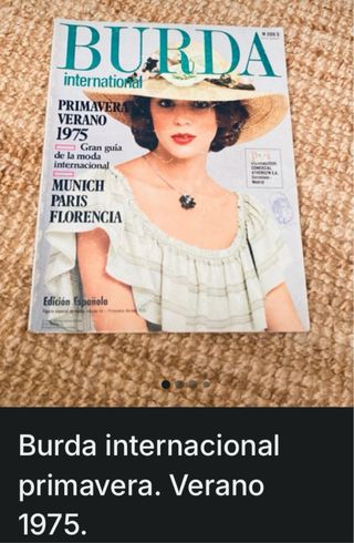 revista Burda lote 1970’s  con patrones