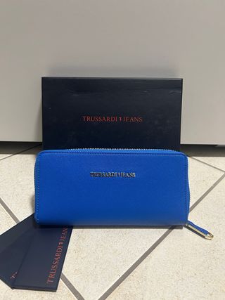 Portafoglio Trussardi Jeans donna blu