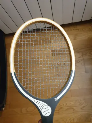 Raqueta antigua Dunlop Comet Madera