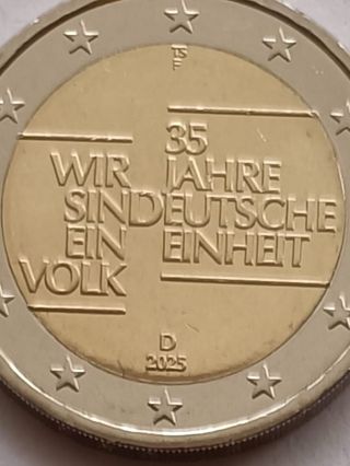 2 euros 2005, 35 años Unidad Alemana, Ceca F, S/C