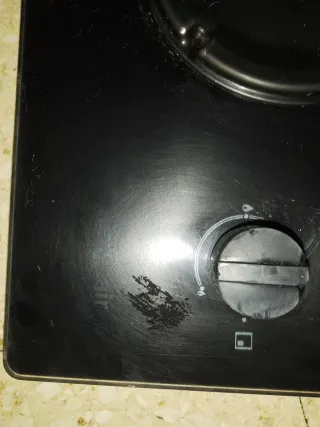 Placa de cocina a gas 4 fuegos con sus accesorios